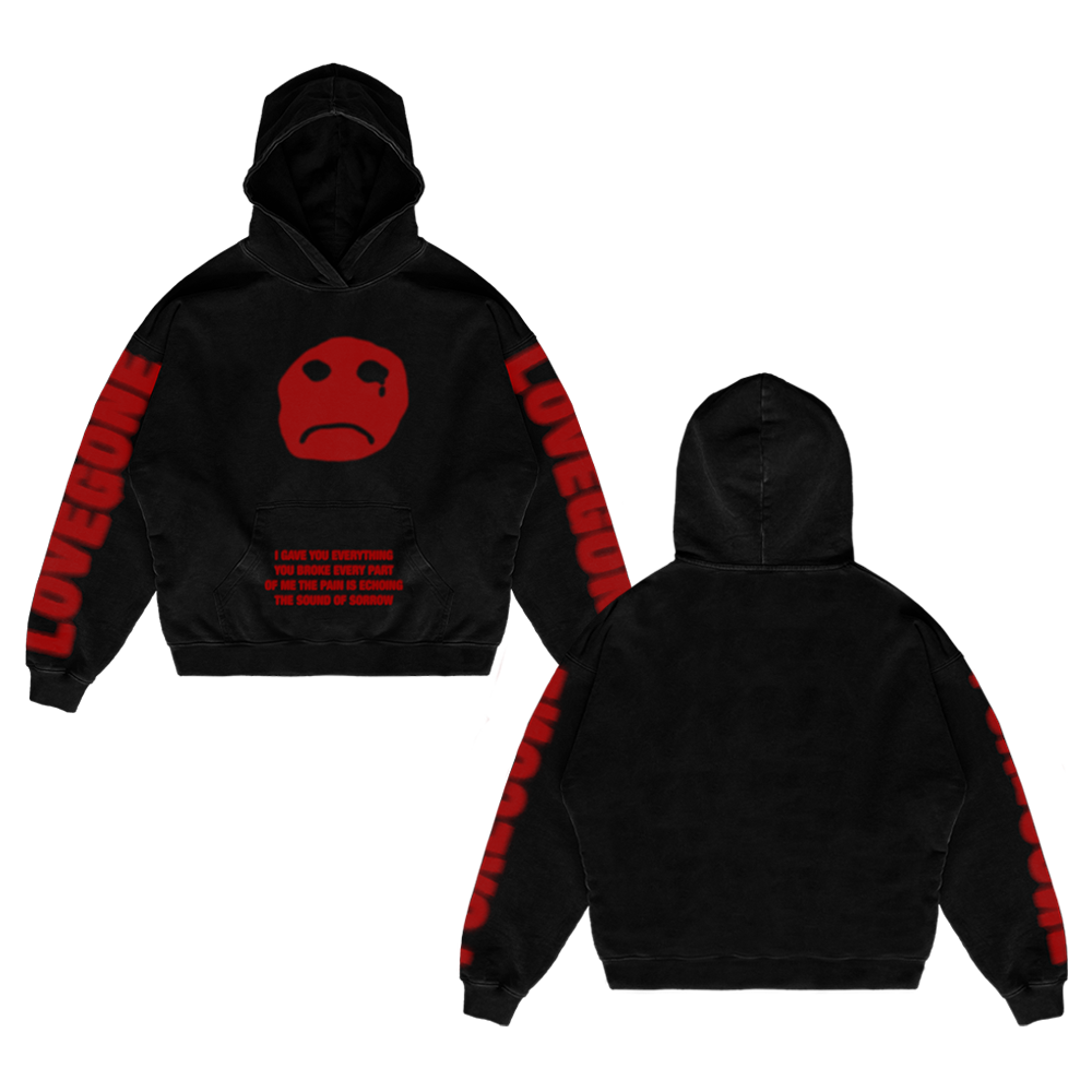 Sad Face Hoodie Love Gone Music